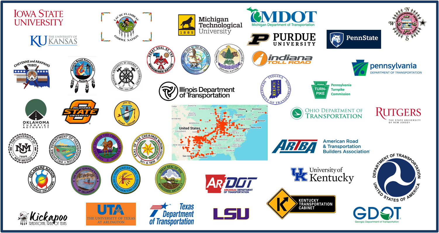 Map and organizations served across 17 states